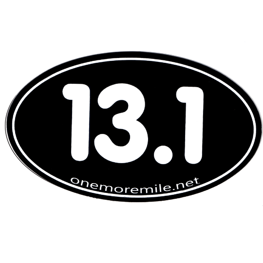 Car Magnet "13.1 Smooth Font" - Black w/ White Imprint