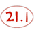 Large Oval Stickers "21.1"