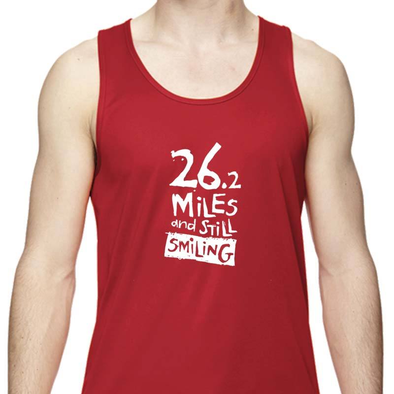 Men's Sports Tech Tank - "26.2 Miles And Still Smiling"