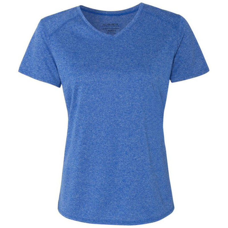 Ladies HeatherSoft Tech Short Sleeve V