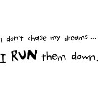 I Don't Chase My Dreams
