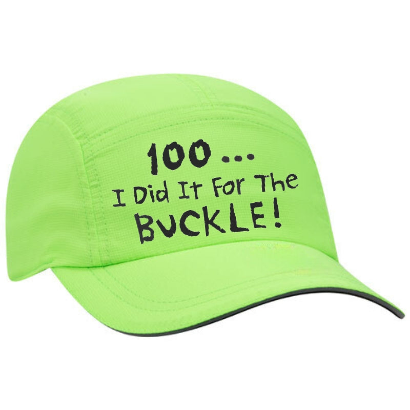 OMM Marathon Cap - "100... I Did It For The Buckle"