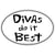 Large Oval Sticker "DIVAS DO IT BEST"