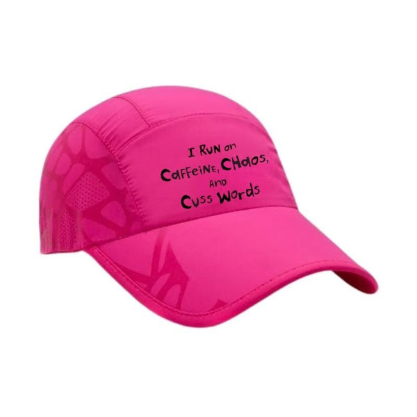 Pr Running Sticker WebRunner Cap - I Run On Caffeine, Chaos And Cuss Words - One More Mile