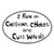 Large Oval Sticker "I Run On Caffeine, Chaos & Cuss Words"