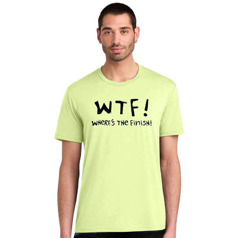 Men's Perfect Tri Short Sleeve Crew - "WTF! Where's The Finishline"