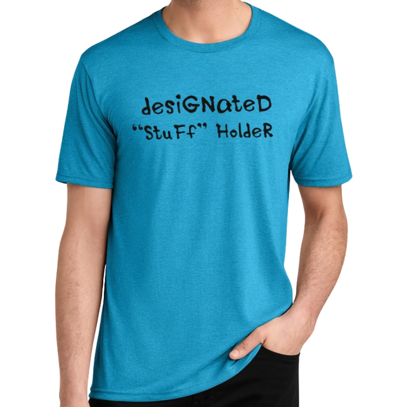 Men's Perfect Tri Short Sleeve Crew - "Designated Stuff Holder"
