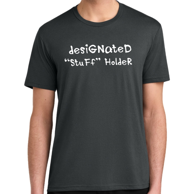 Men's Perfect Tri Short Sleeve Crew - "Designated Stuff Holder"