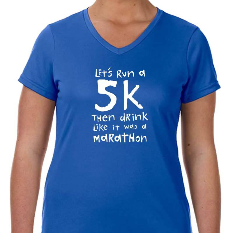 Ladies Sports Tech Short Sleeve V 