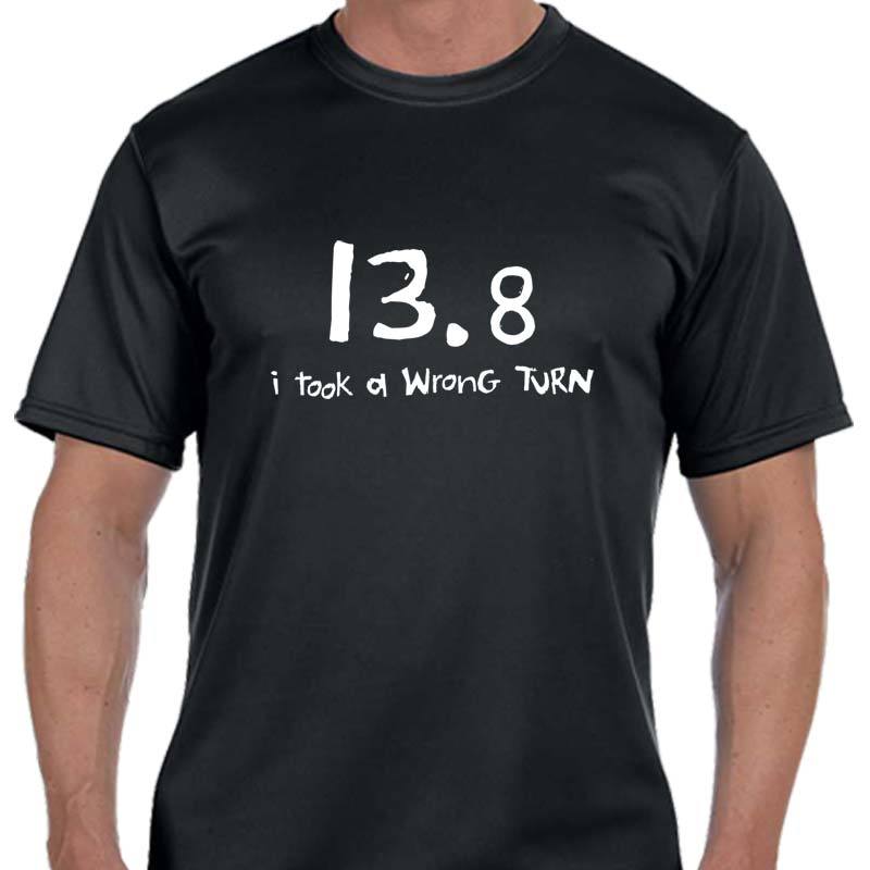 Men's Sports Tech Short Sleeve Crew - "13.8  I Took A Wrong Turn"