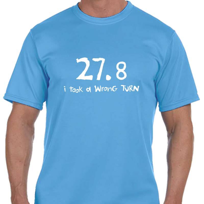 Men's Sports Tech Short Sleeve Crew - "27.8  I Took A Wrong Turn"