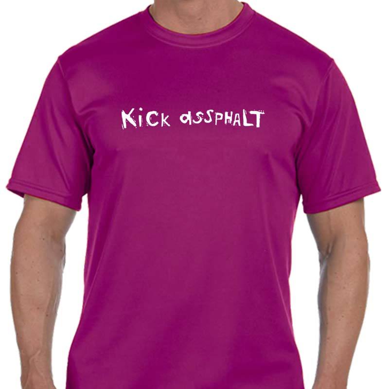 Men's Sports Tech Short Sleeve Crew - "Kick Assphalt"