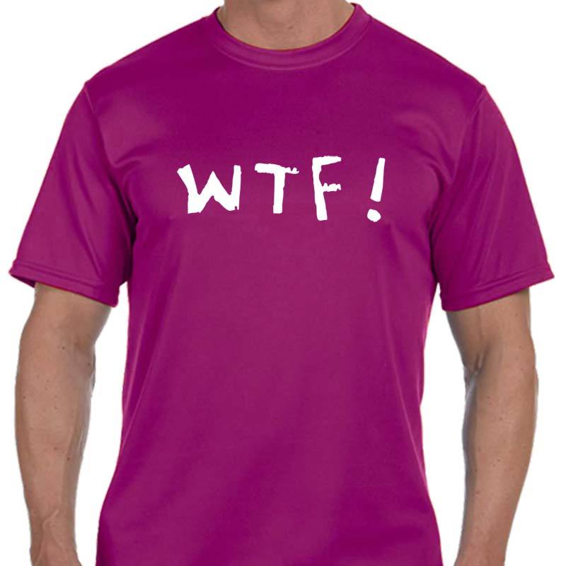 Men's Sports Tech Short Sleeve Crew - "WTF (Where's The Finish?)"