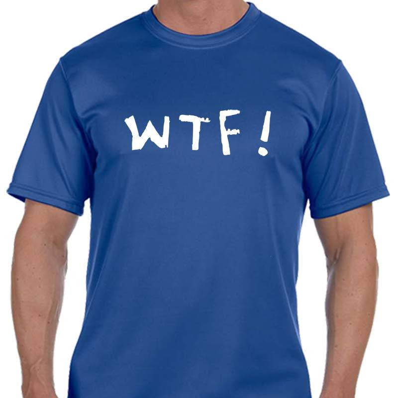 Men's Sports Tech Short Sleeve Crew - "WTF (Where's The Finish?)"