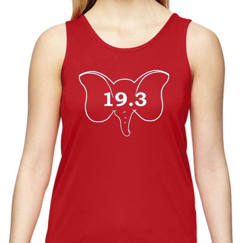 Ladies Sports Tech Tank Crew - "19.3  What A Dumbo!"