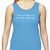 Ladies Sports Tech Tank Crew - "I May Not Pass You, But I Will Outlast You"