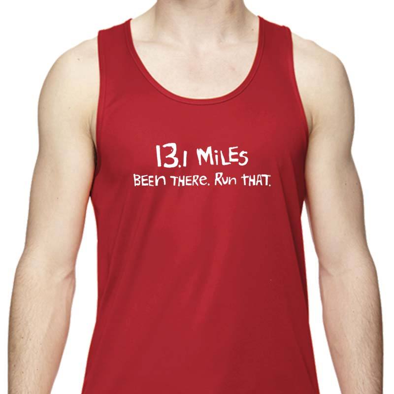 Men's Sports Tech Tank - "13.1 Miles: Been There. Run That."