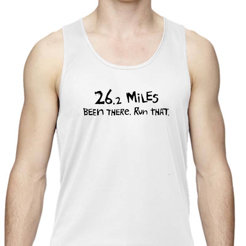 Men's Sports Tech Tank - "26.2 Miles: Been There. Run That."