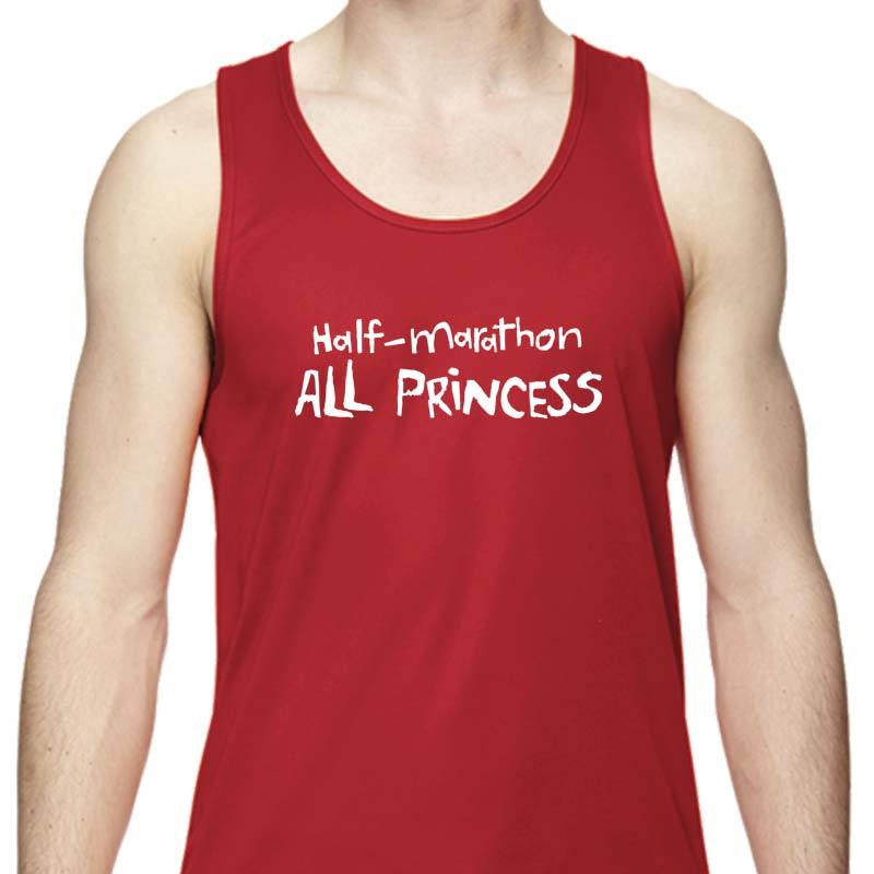 Men's Sports Tech Tank - "13.1 Half Marathon, All Princess"