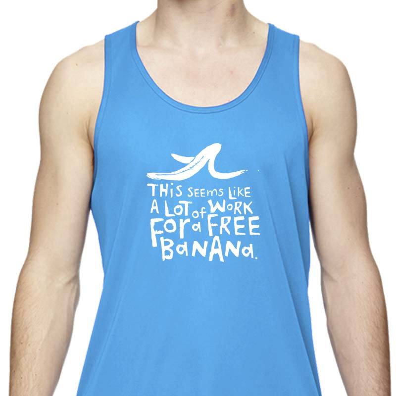 Men's Sports Tech Tank - This Seems Like A Lot Of Work For A Free Ban -  One More Mile