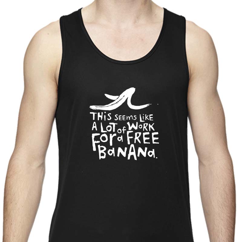 Men's Sports Tech Tank - This Seems Like A Lot Of Work For A Free Ban -  One More Mile