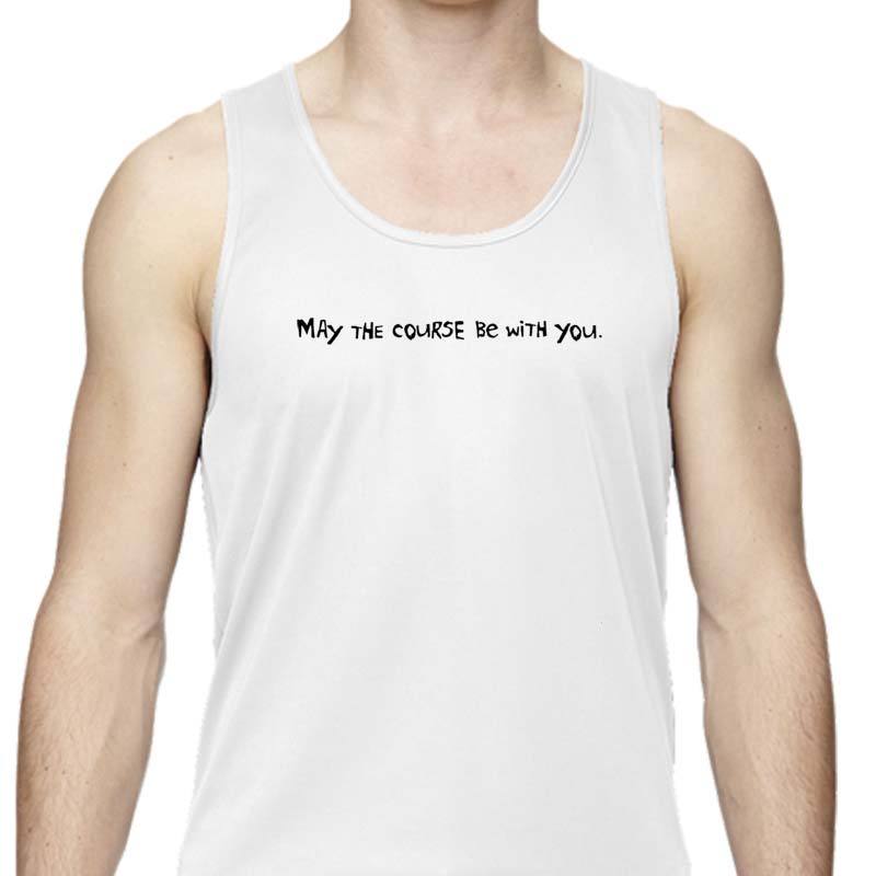 Men's Sports Tech Tank - "May The Course Be With You"