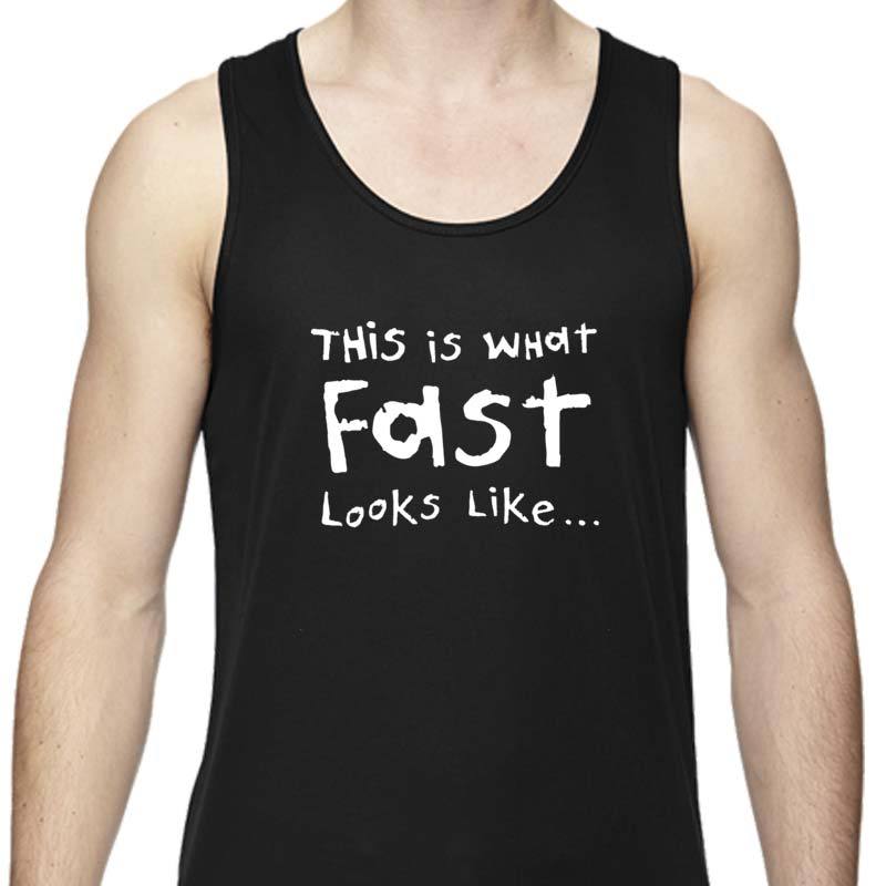 Men's Sports Tech Tank - "This Is What Fast Looks Like ... In Slow Motion"