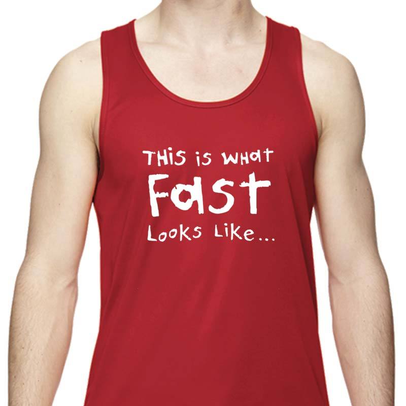 Men's Sports Tech Tank - "This Is What Fast Looks Like ... In Slow Motion"