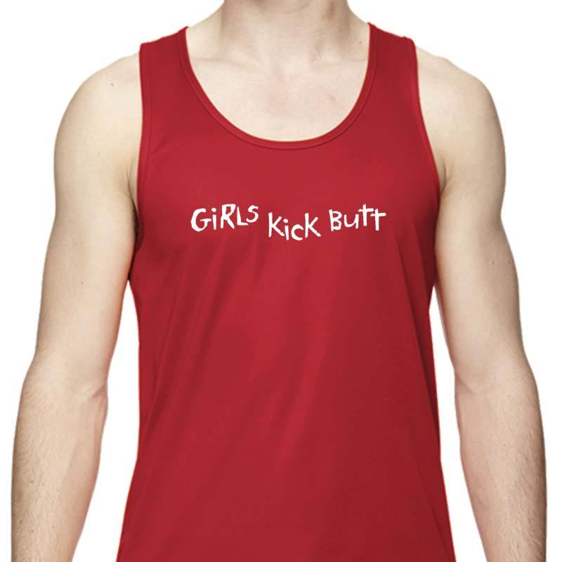 Men's Sports Tech Tank - "Girls Kick Butt"