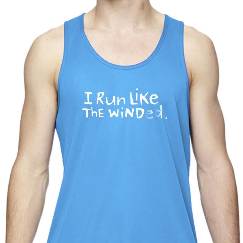 Men's Sports Tech Tank - "I Run Like The Winded"