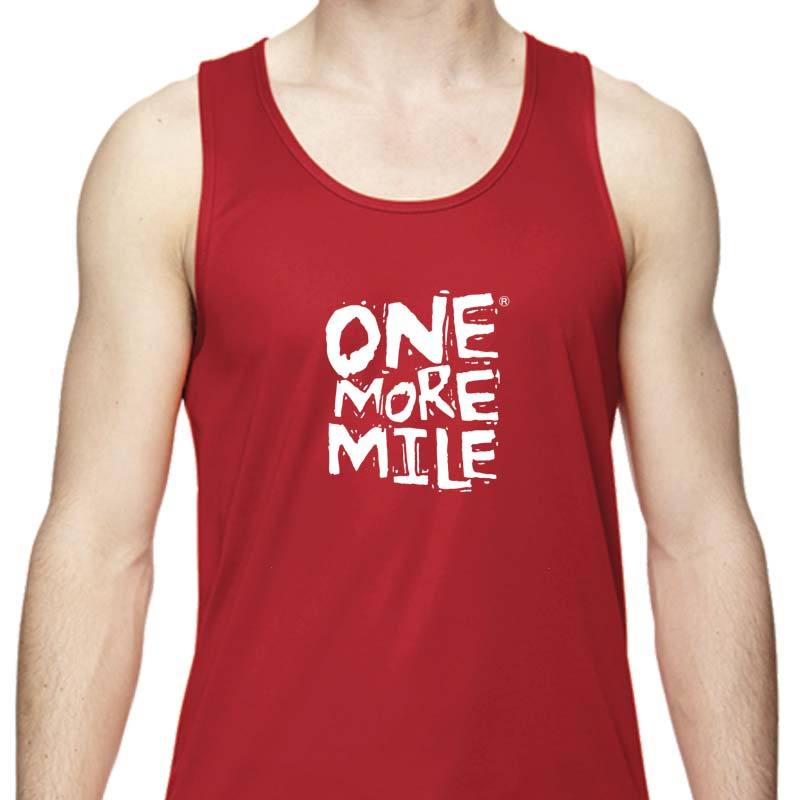Men's Sports Tech Tank - "One More Mile"