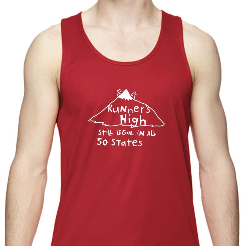 Men's Sports Tech Tank - "Runner's High"