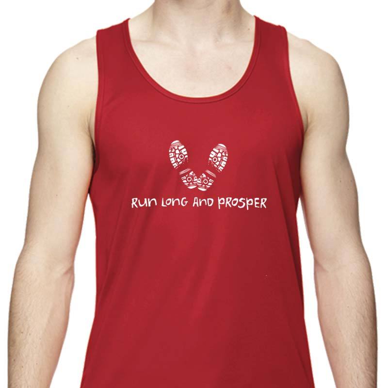 Men's Sports Tech Tank - "Run Long And Prosper"
