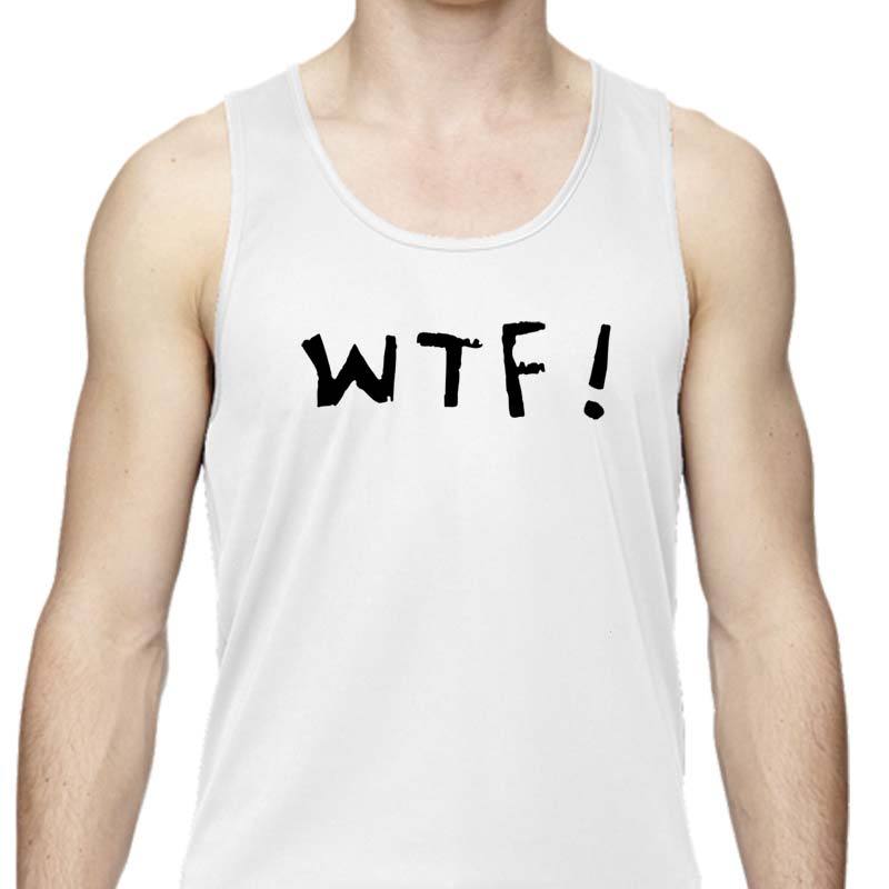 Men's Sports Tech Tank - "WTF (Where's The Finish?)"