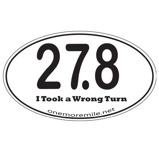 Car Magnet "27.8  I Took A Wrong Turn"
