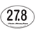 Large Oval Sticker "27.8:  I Took A Wrong Turn"