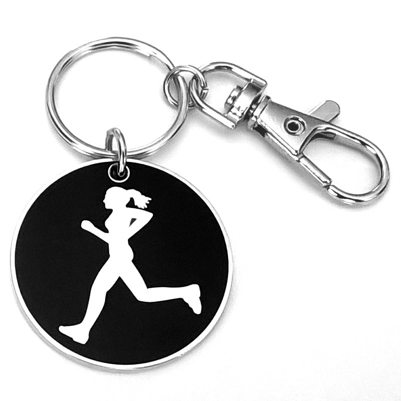 Keychain - Runner Girl