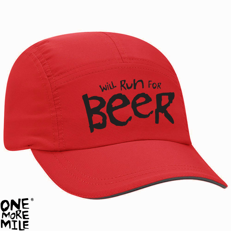 OMM Marathon Cap - "Will Run For Beer"