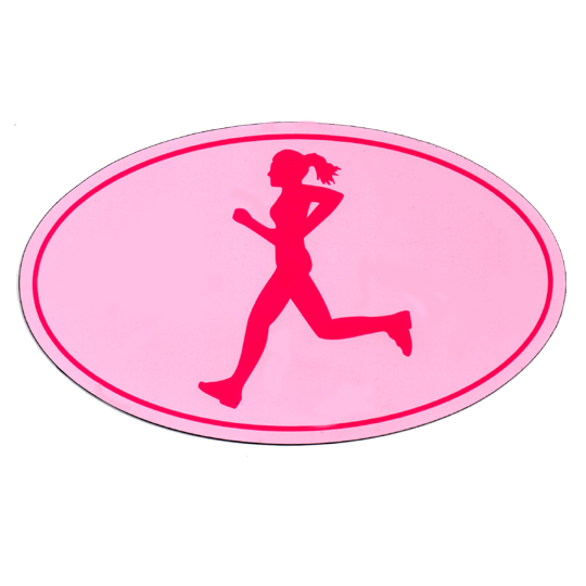 Car Magnet "OMM Girl" - Pink w/ Fuschia Imprint